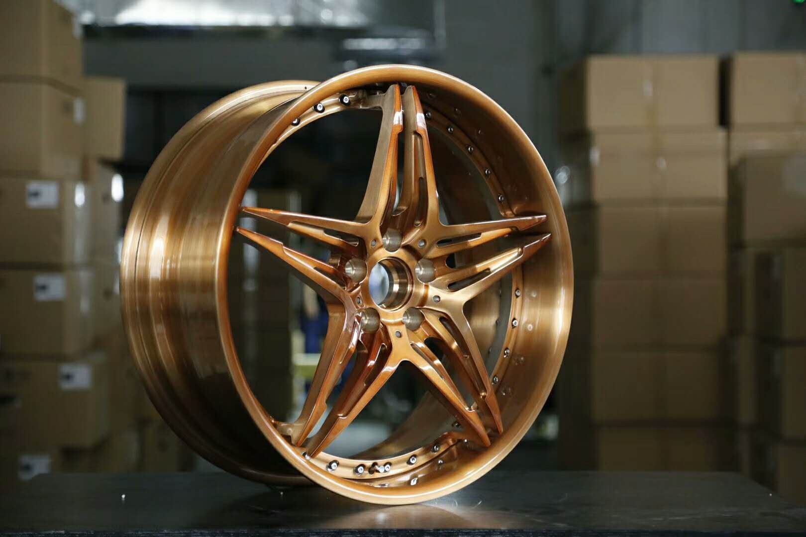 5 spokes Custom Forged Wheels